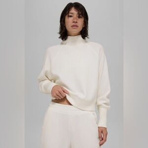 ALO Yoga Waffle Weekend Escape Mock Neck Sweater